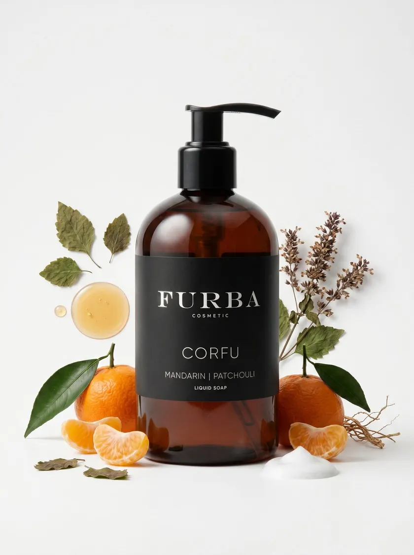 Жидкое мыло "Furba" Corfu с эфирными маслами мандарина и пачули 300 мл